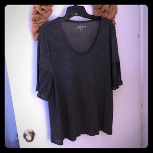 Ann Taylor Loft super soft tee with a fun sleeve